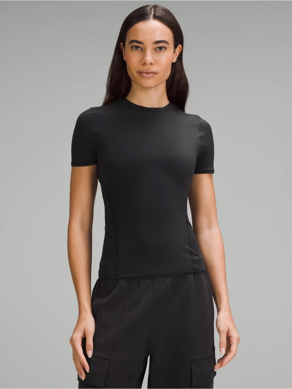 lululemon athletica Black Short Sleeve Athletic Top
